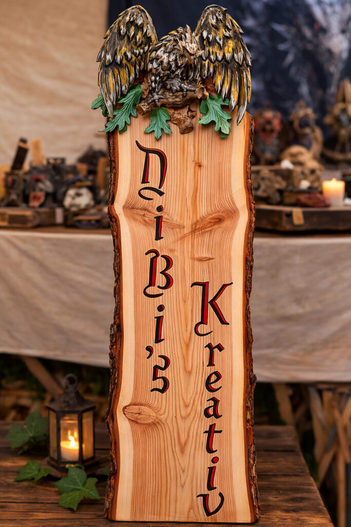 Handgefertigtes Holz-Unikat von DiBiSKreativ – Detail